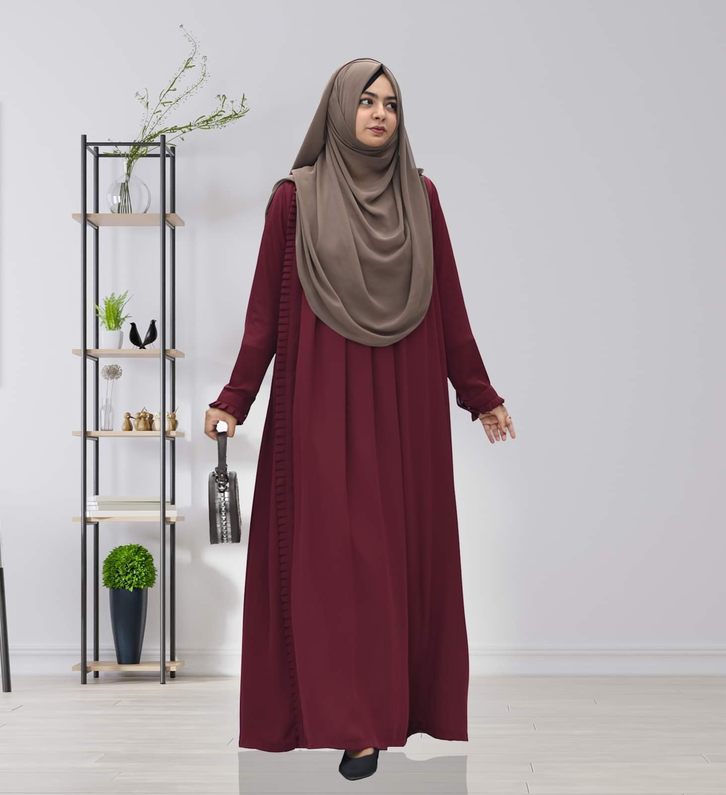 সাইড কুচি আবায়া বোরকা (Side-Cut Abaya Burqa)